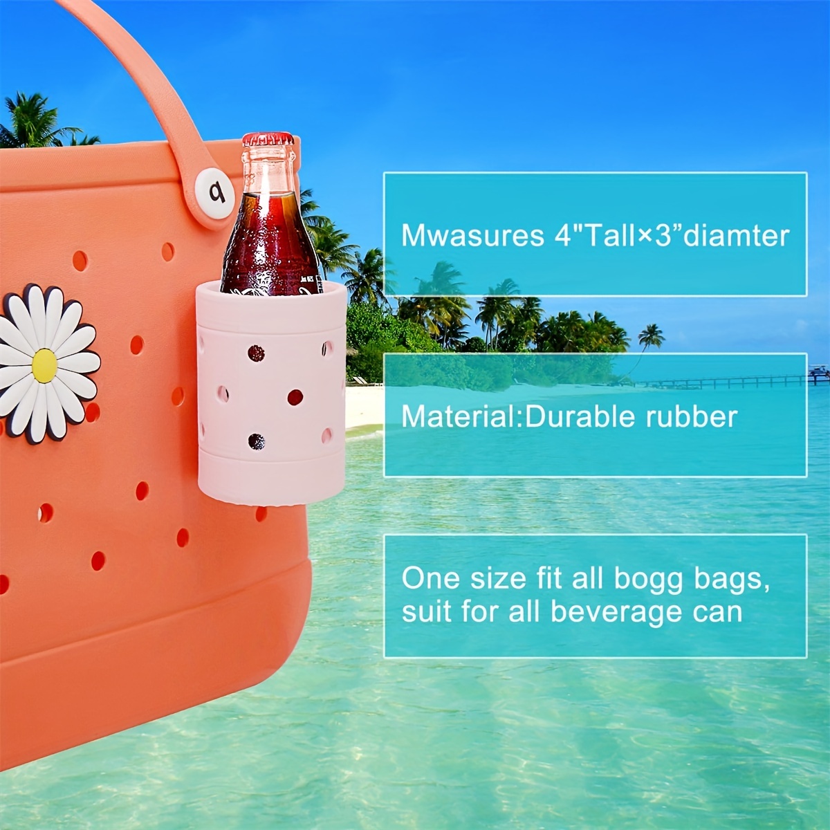 Water Bottle Holder with Strap Pouch and Handle fits Compatible