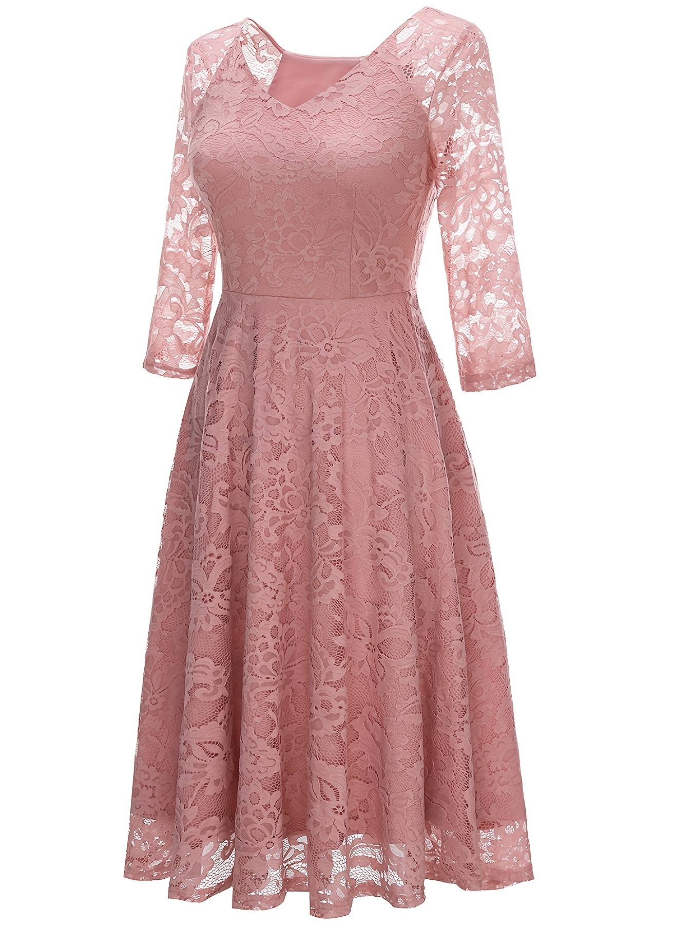 Pink Lace Dress for Women
