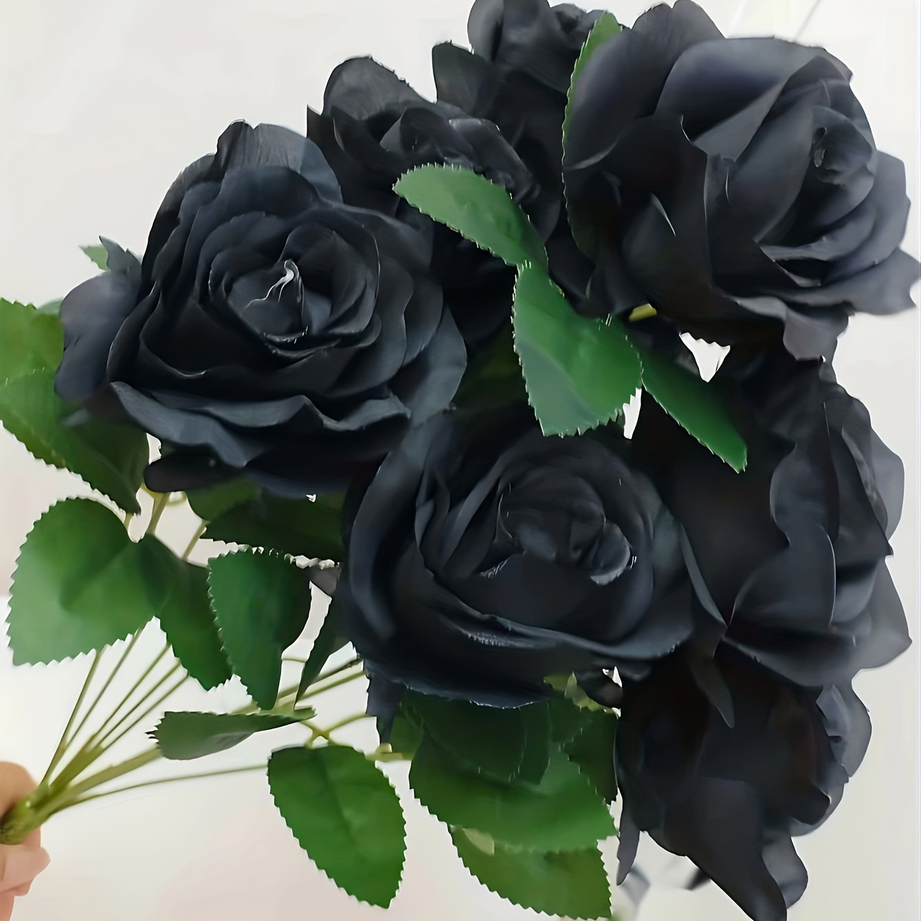 Artificial Black Rose Flowers-DIY Gothic Roses Simulation Flower Home  Decoration