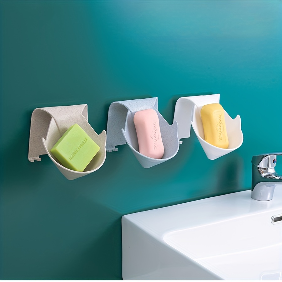 Wall Mounted Soap Dish with Hook, Waterproof and Moisture Proof