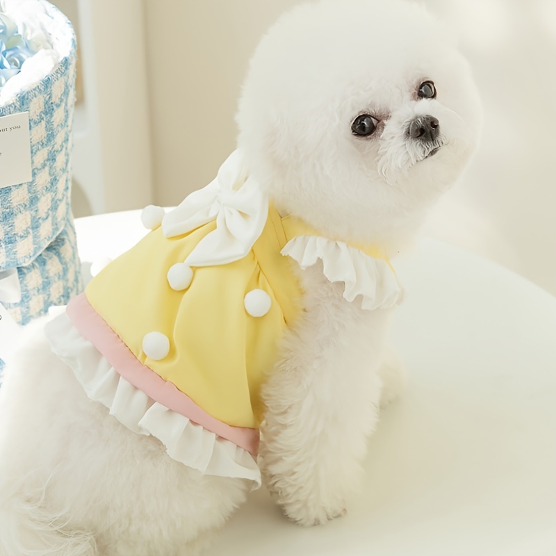 Girl Dog Clothes Spring Summer Dog Dress for Small Medium Dogs