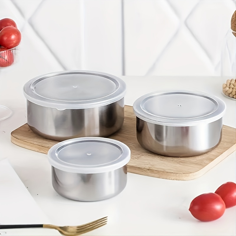 Container, Stainless Steel Fresh-keeping Box With Lid, Airtight Food  Storage Container Lunch Box Bento Box, For Outdoor Picnic, Camping, For  Commercial Use Table, Kitchen, Restaurant, Kitchen Supplies - Temu