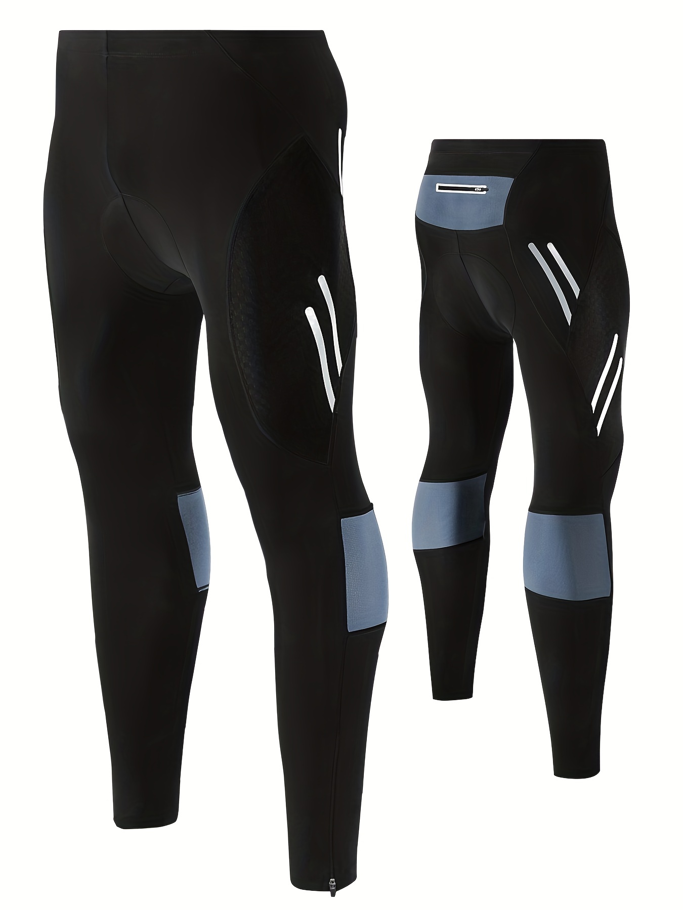 Reflective Men's Cycling Leggings - Quick Dry Stretch Trousers for  Comfortable Riding