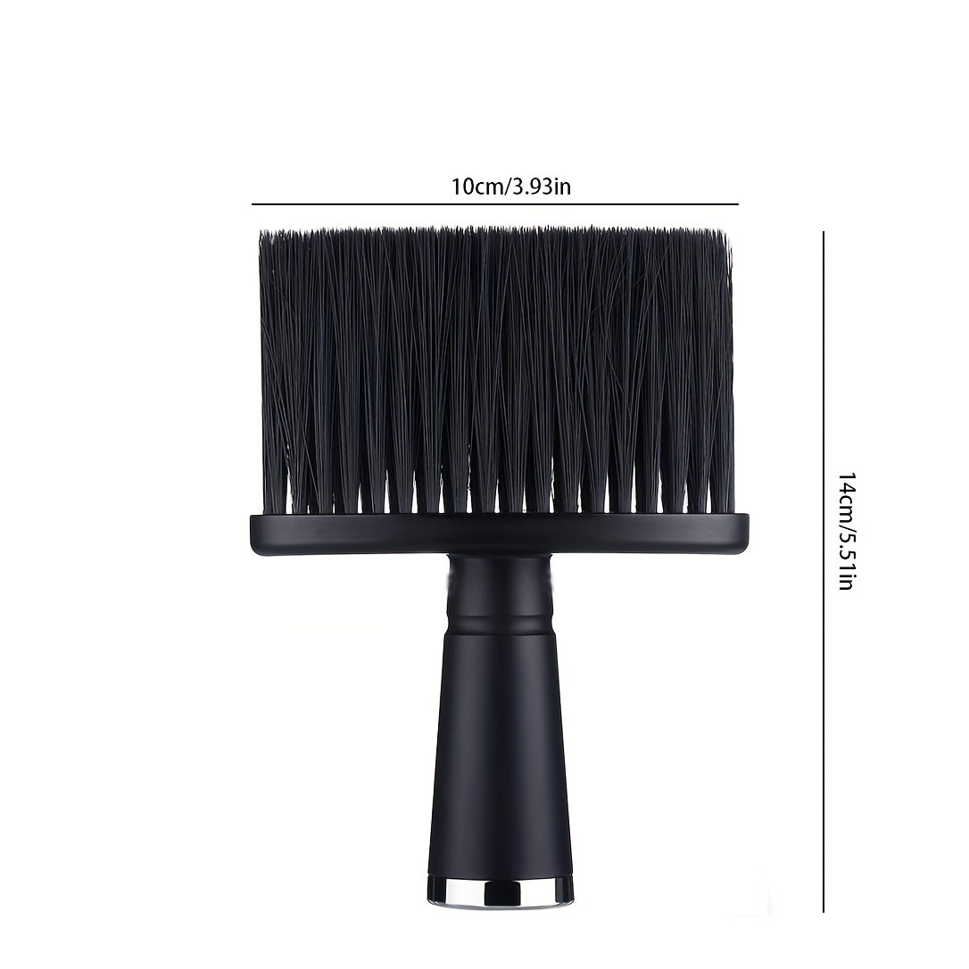 Professional Soft Black Neck Face Duster Brushes Barber Hair - Temu