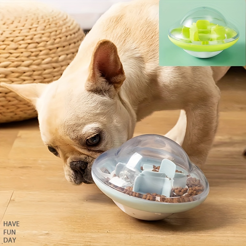 Pet Dog Interactive Training Food Slow Feeder UFO Dog Slow-Eating Toys  Medium