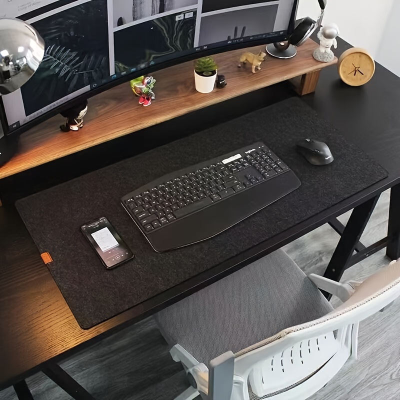 Acheter Tapis de bureau d'ordinateur de grande taille, grand tapis de souris  antidérapant en feutre pour ordinateur portable, coussin de souris,  accessoires de jeu
