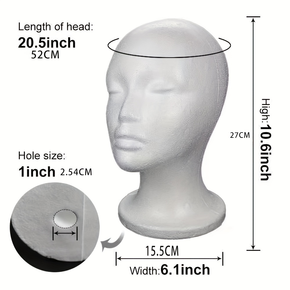 foam head Wig Stylizing Head Mannequin Hat Display Head Manikin Wig Head