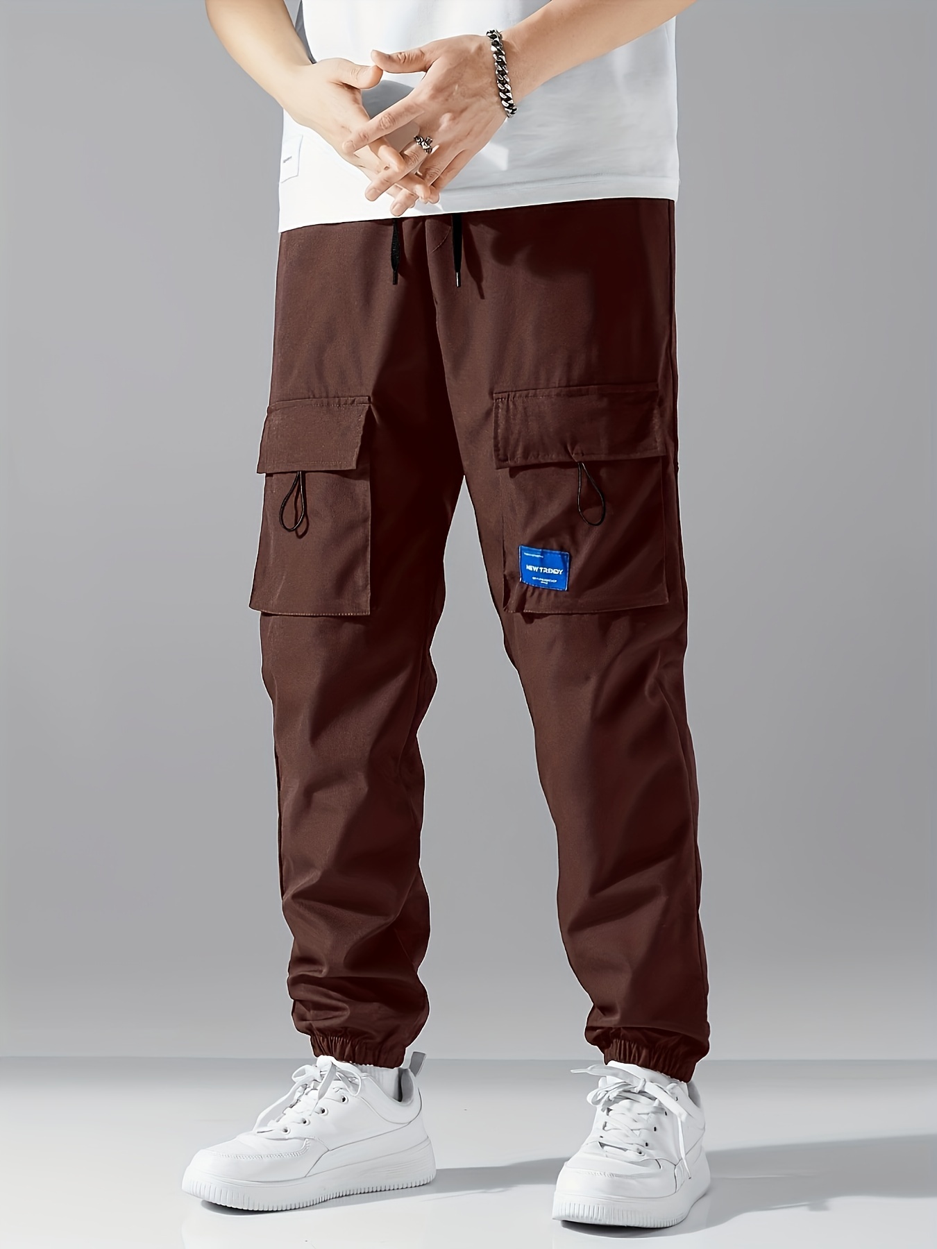 Plus Size Men's Cargo Trousers Comfy Trendy Cargo Pants - Temu Canada