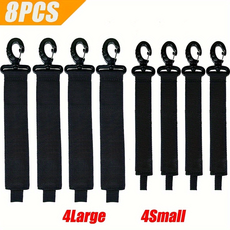 10 Pcs Plastic Rope Buckle Open End Cord Straps Hooks Snap Boat Kayak Elastic  Ropes Buckles Camping Tent Hook Outdoor Tool