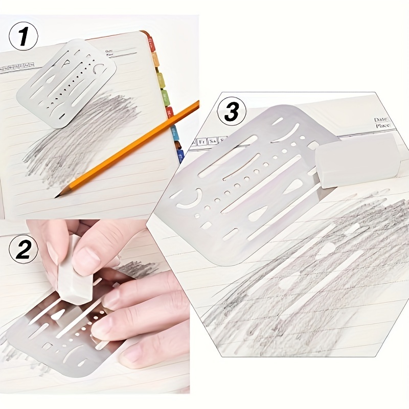 Eraser Shield Eraser Template Drafting Metal Erasing Shield Stainless Steel  For Drawing Drafting Tool Artists - Temu Spain