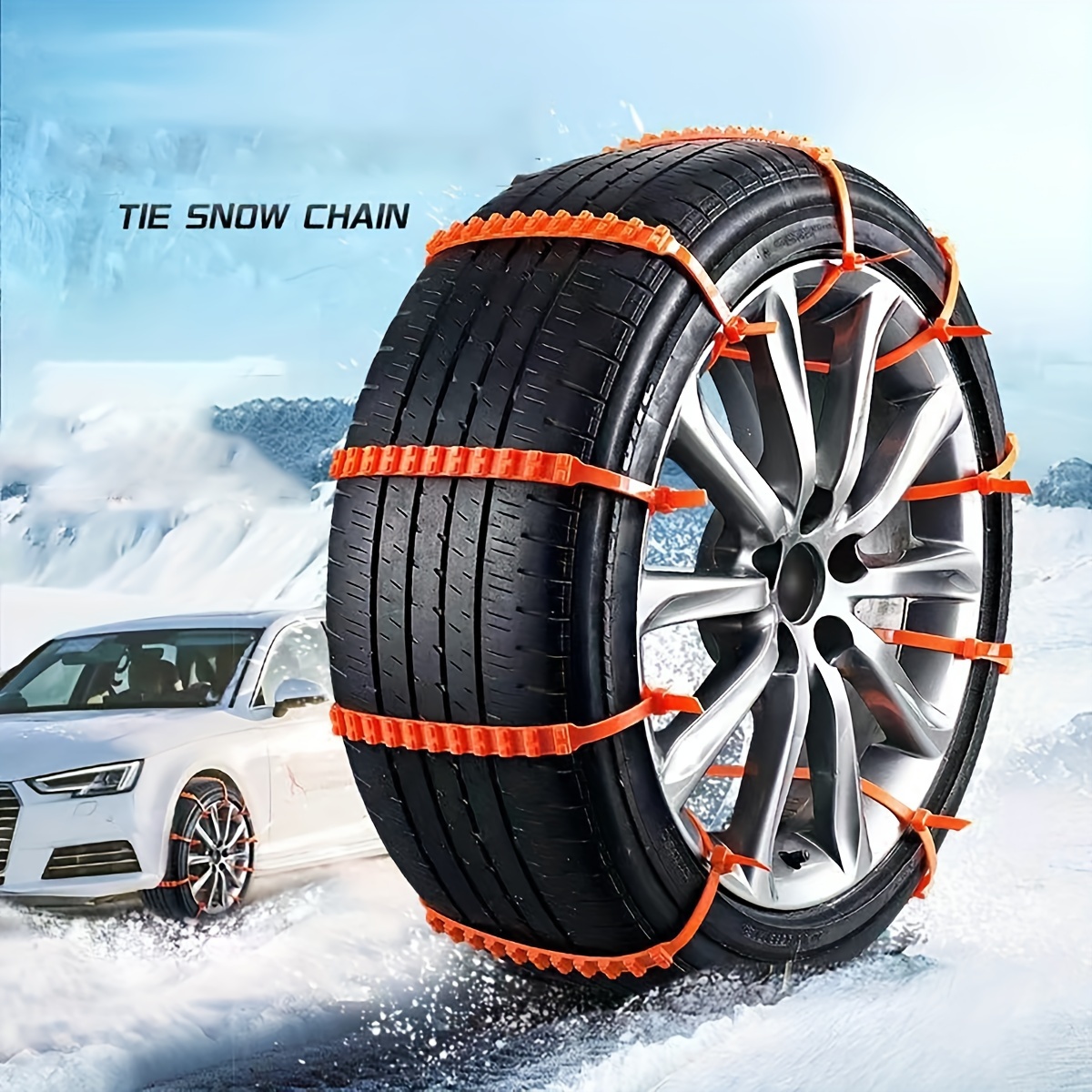 Snow Tire Chains car Cable Tire Reusable Antiskid Mud Chains - Temu