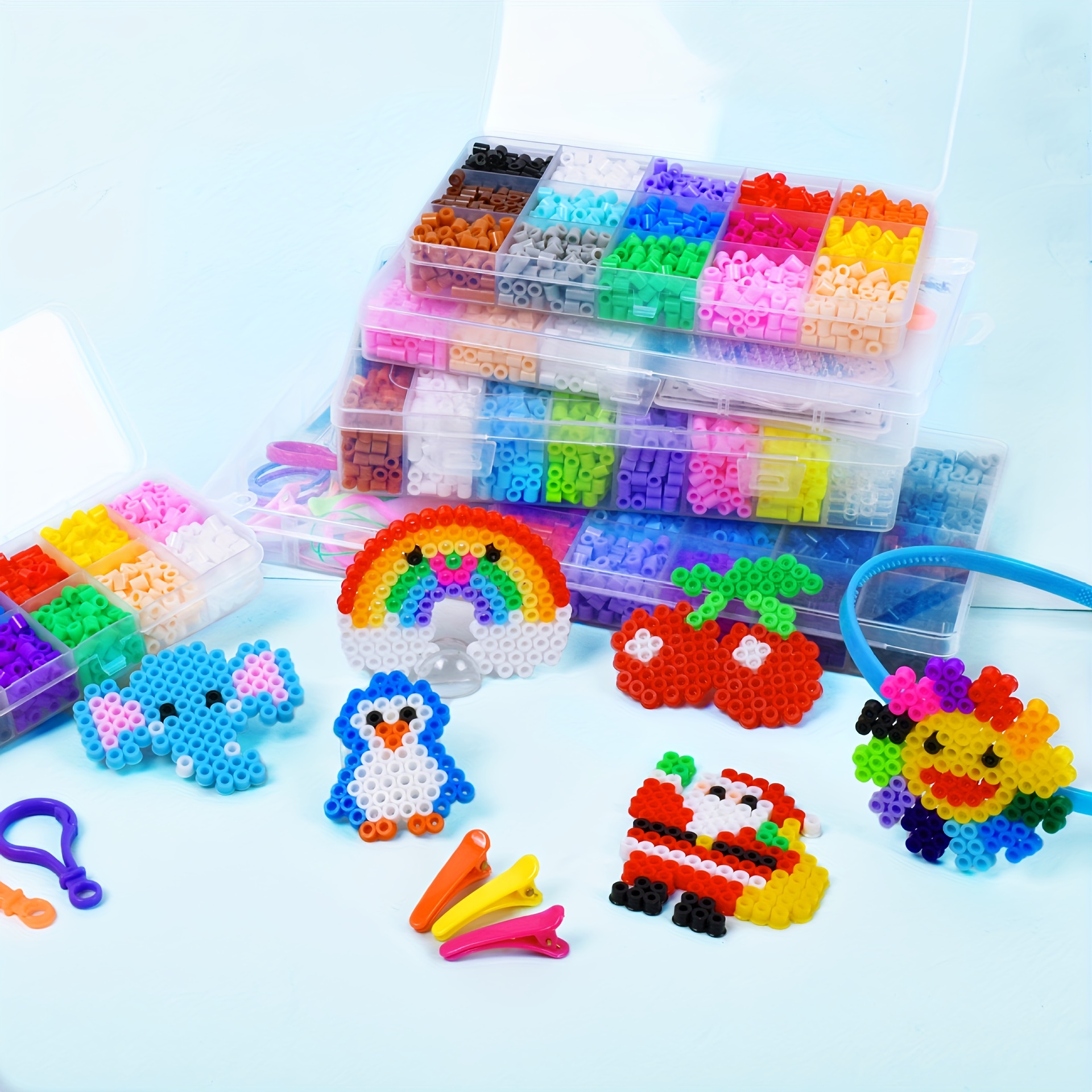 Tweezer Plastic Beads Model Building Kits Puzzle Bead Kids - Temu