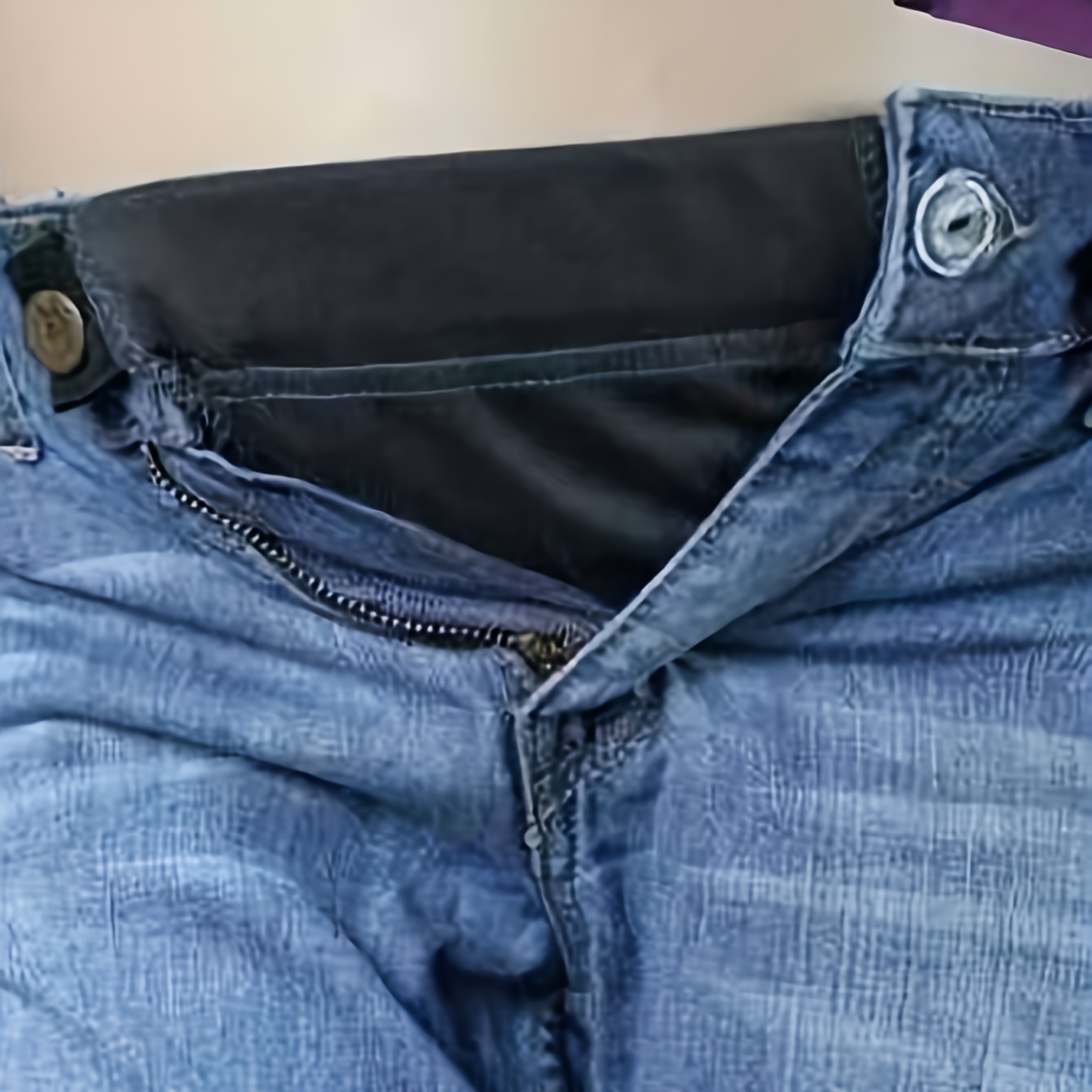 3Pcs Elastic Pants Waist Extenders, Adjustable Waistband Expanders for Men  and Women, Jeans Pants Button Extender Set (Black)