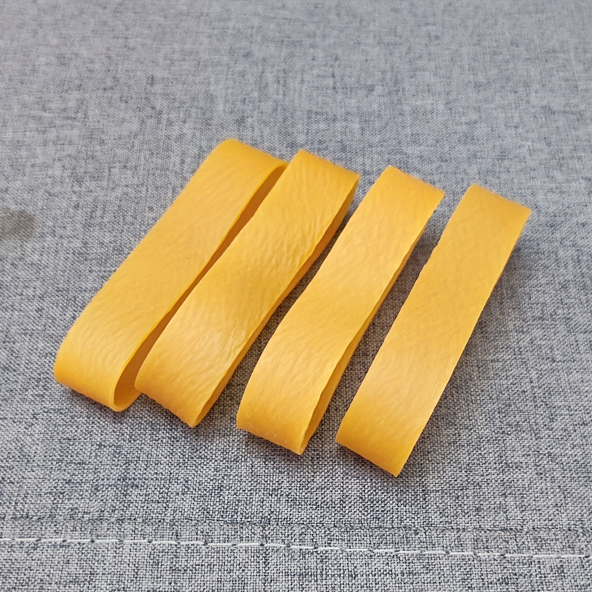 20 Pcs Yellow High Elastic 4.7 Inch Rubber Bands Stretchable Rings