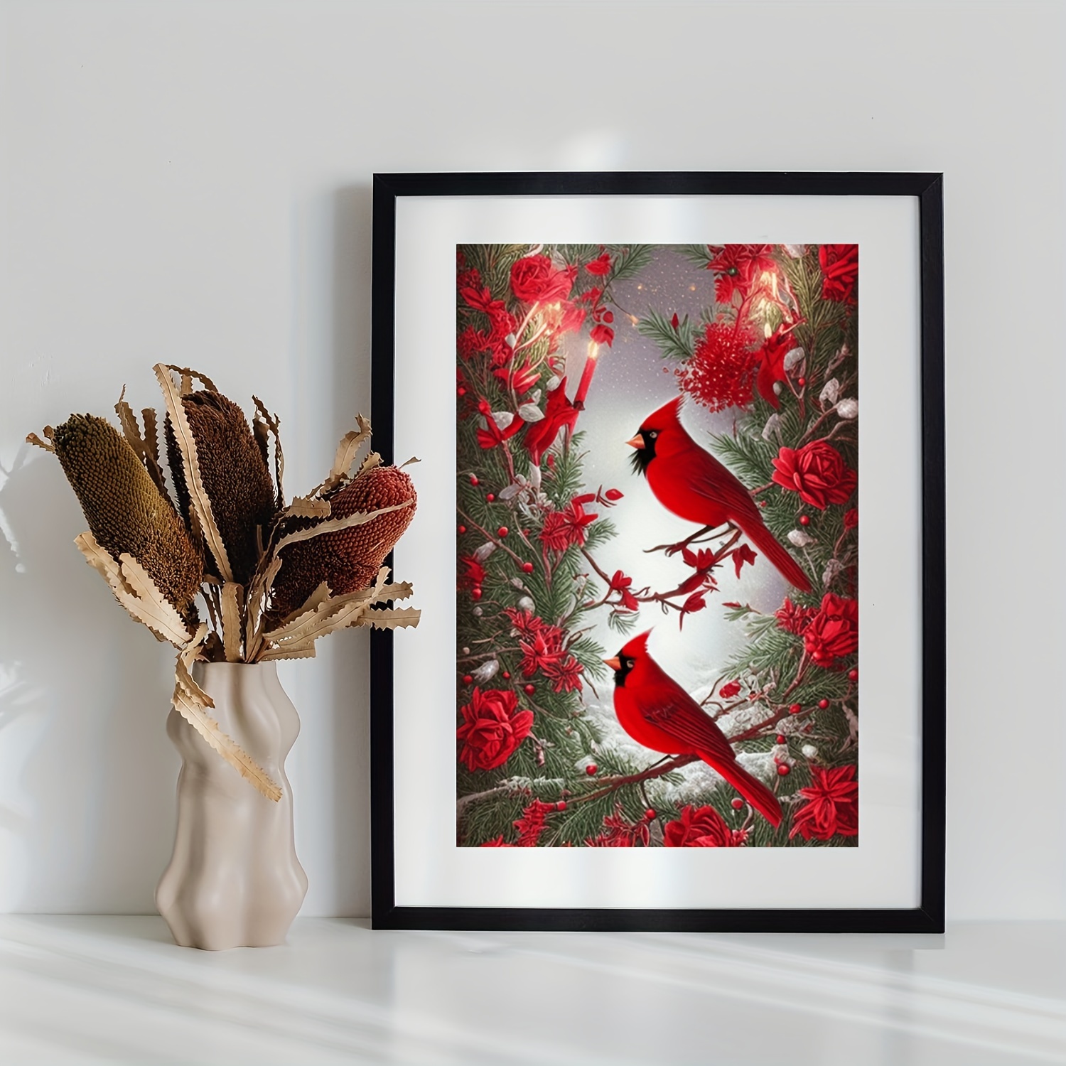 Christmas Cardinal Diamond Painting Hanging Decorations - Temu