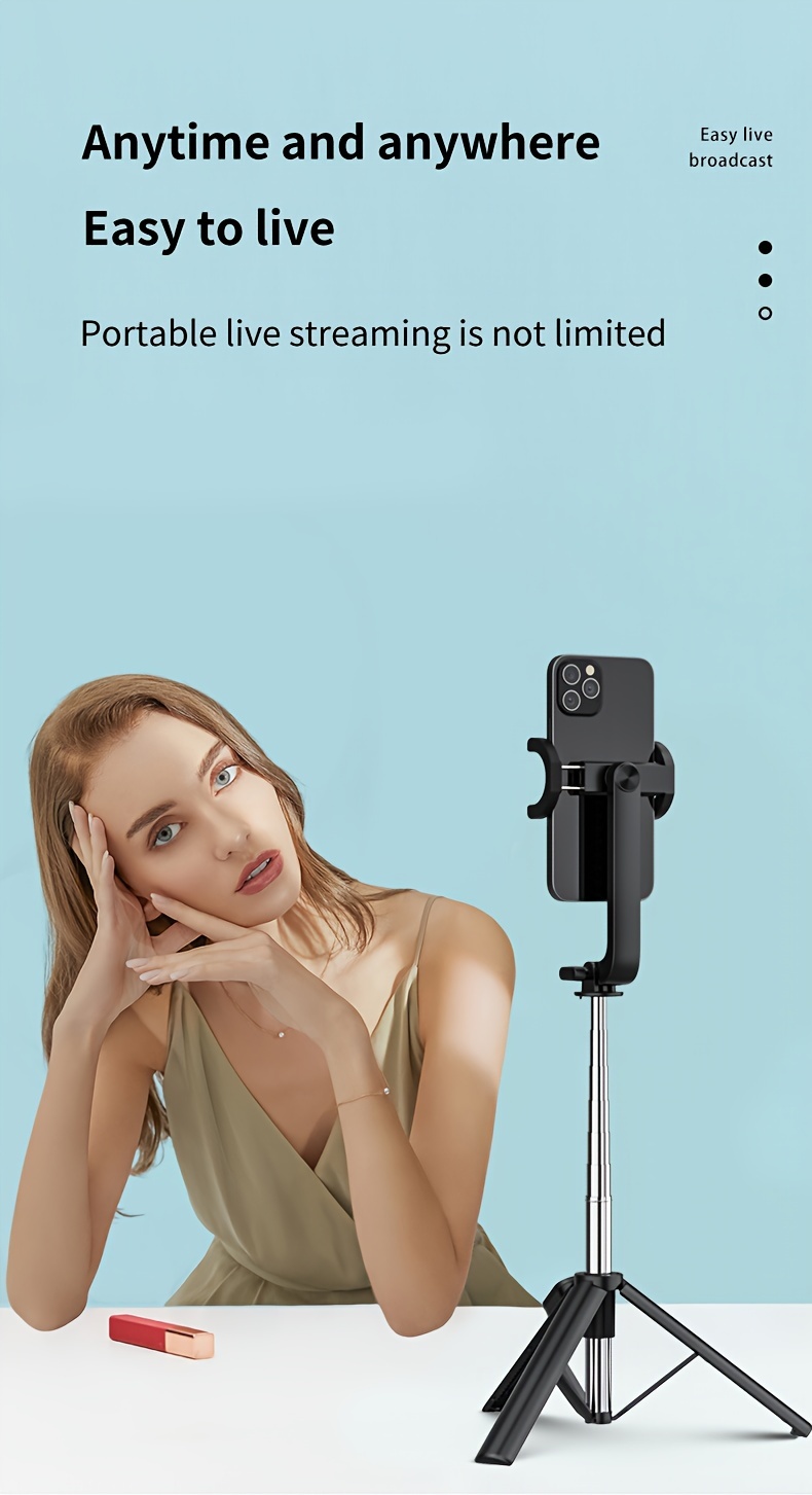 Trípode Selfie Stick Con Control Remoto - Trípode Extensible Para IPhone Con  Patas De Alta Resistencia Para IPhone 14 13 12 11 Pro Max, Para Teléfono  Móvil Galaxy S22 Con Teléfono Inteligente Android - Temu Spain