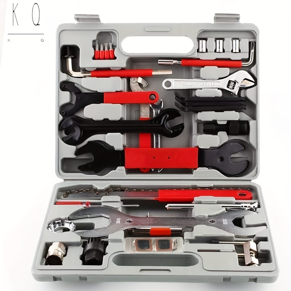 

44pcs Bike Maintenance And Repair Kit For Mountain Bike With Durable Storage Case, Maintenance Kit With Box, Home Bike Tools