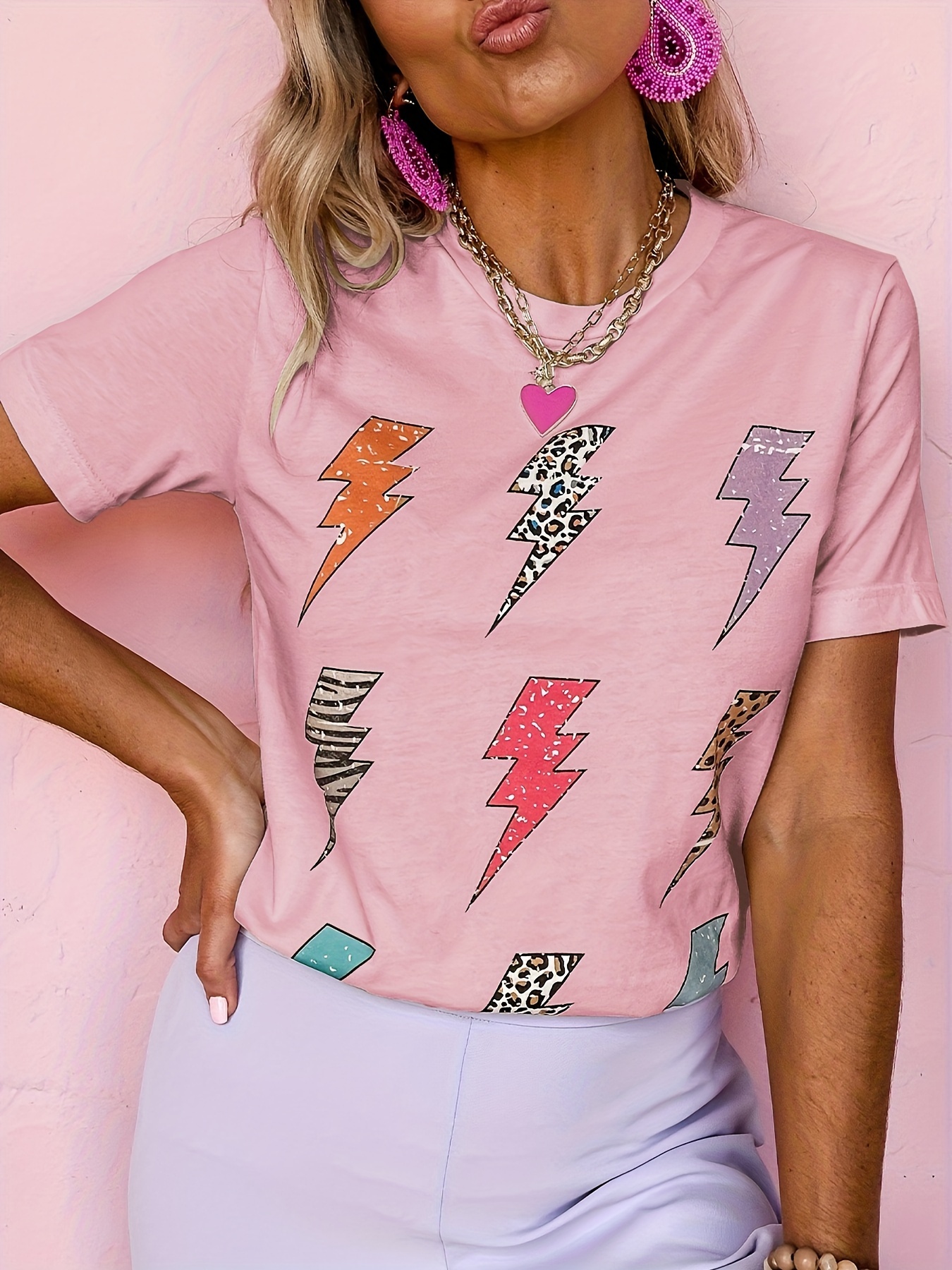 Pink store lightning shirt