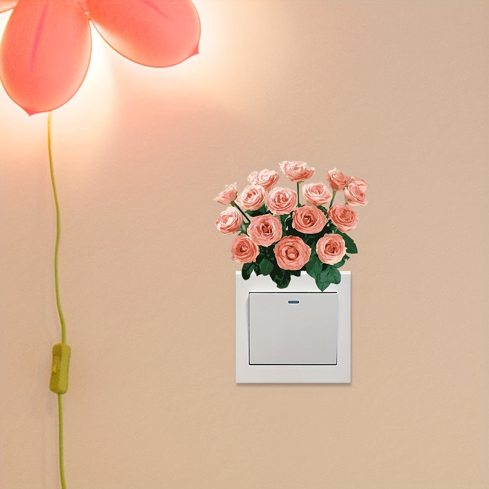 1pc Romantische Blumen Wohnzimmer Schlafzimmer Wand - Temu Austria