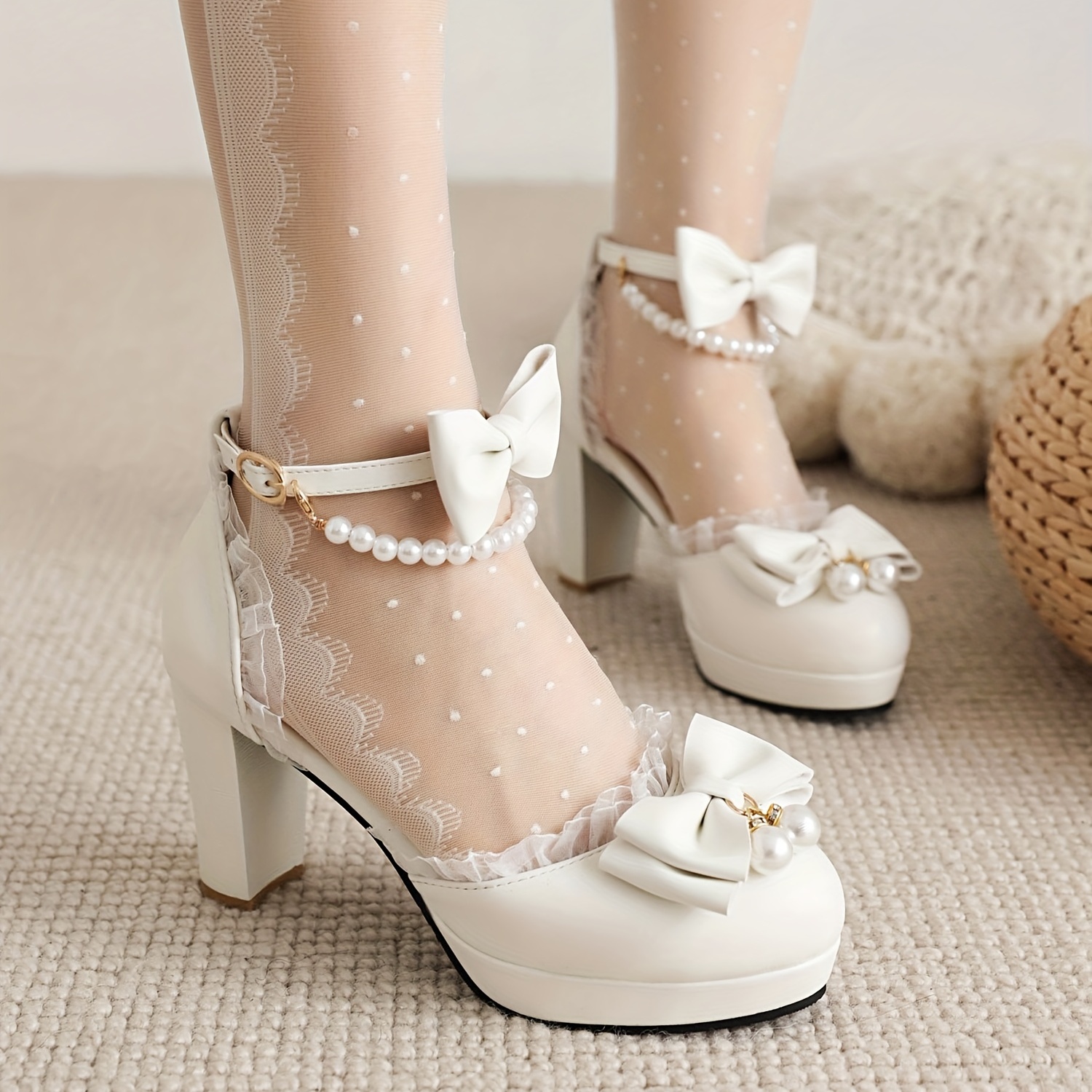 Sweet! Loving the ribbon strap!  Fashion shoes, Heels, Cute shoes