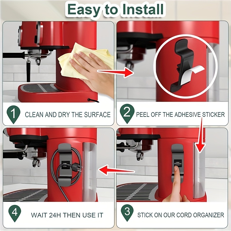 Cord Organizer For Appliances Adhesive Cord Winder Cord - Temu