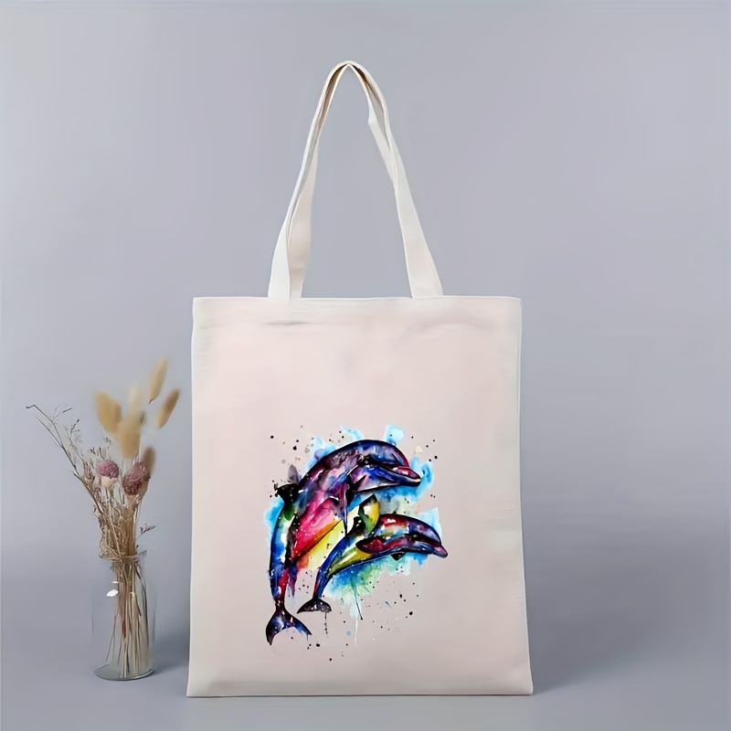 Borsa Tela Portatile Shopping Borsa Cotone Vuoto Graffiti - Temu