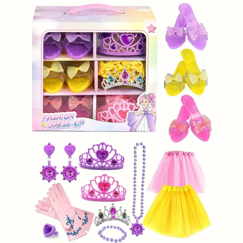 Mermaid Girls Kids Little Princess Dress Up Jewelry Box - Temu