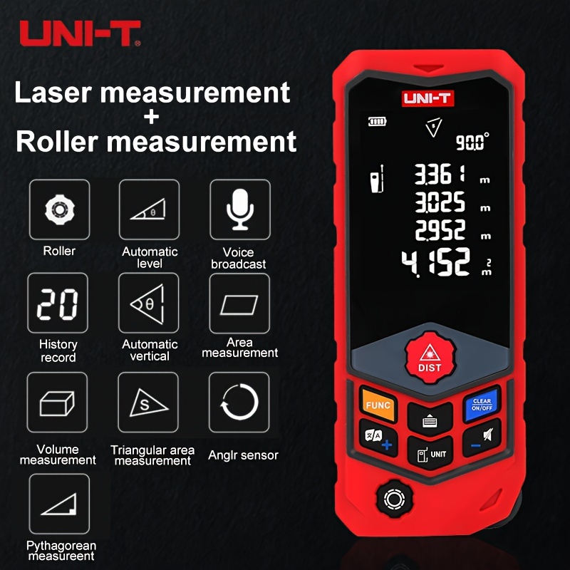 Telémetro láser Mini portátil, cinta métrica Digital inteligente, artefacto  de medición infrarroja para habitación, ángulo electrónico
