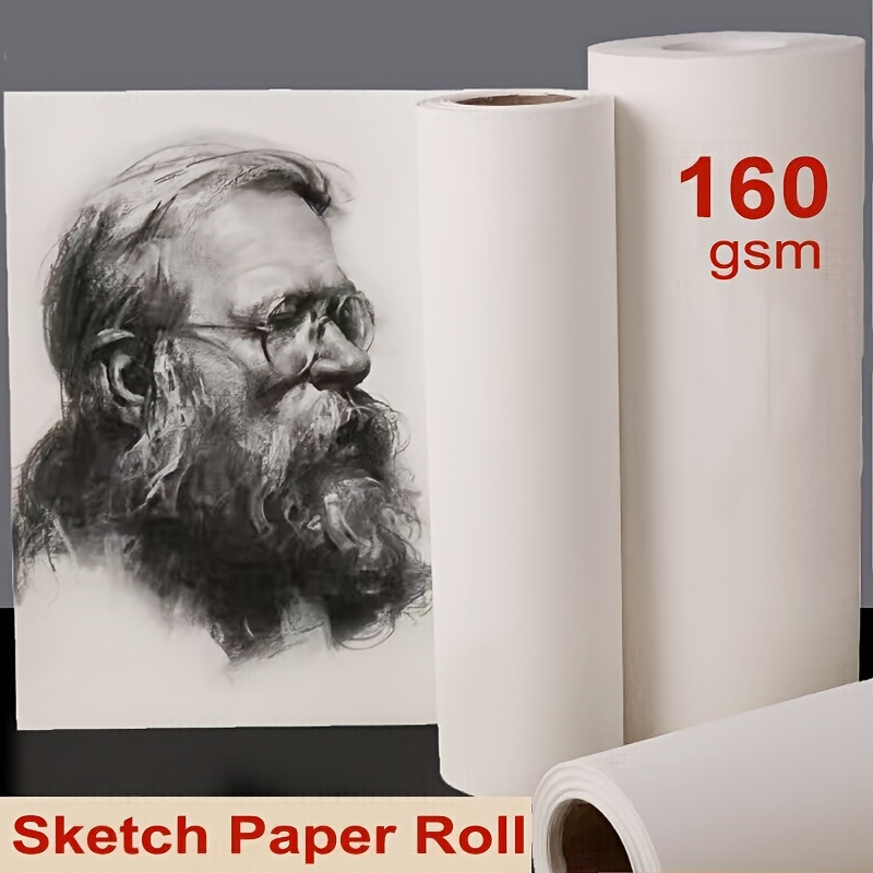 White Drawing Paper Roll 20m by 30cm Paper Roll for Kids Easel Paper 20m of  White 80gsm Paper Great for Colouring, Painting & Drawing -  Finland