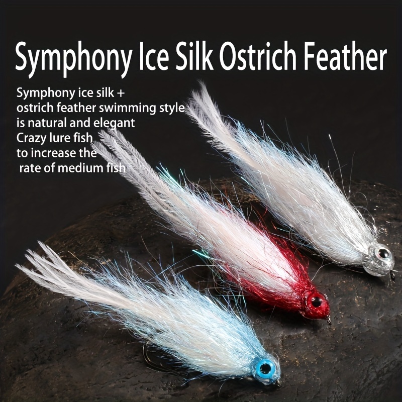 Hand Tied Fly Fishing 3d Fisheye Ice Silk Ribbon Fly Kit - Temu