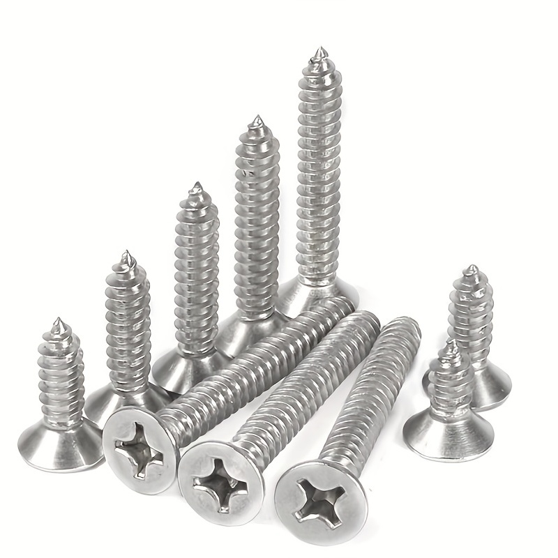 M3.5 Stainless Steel Self tapping Screw Stainless Steel Flat - Temu