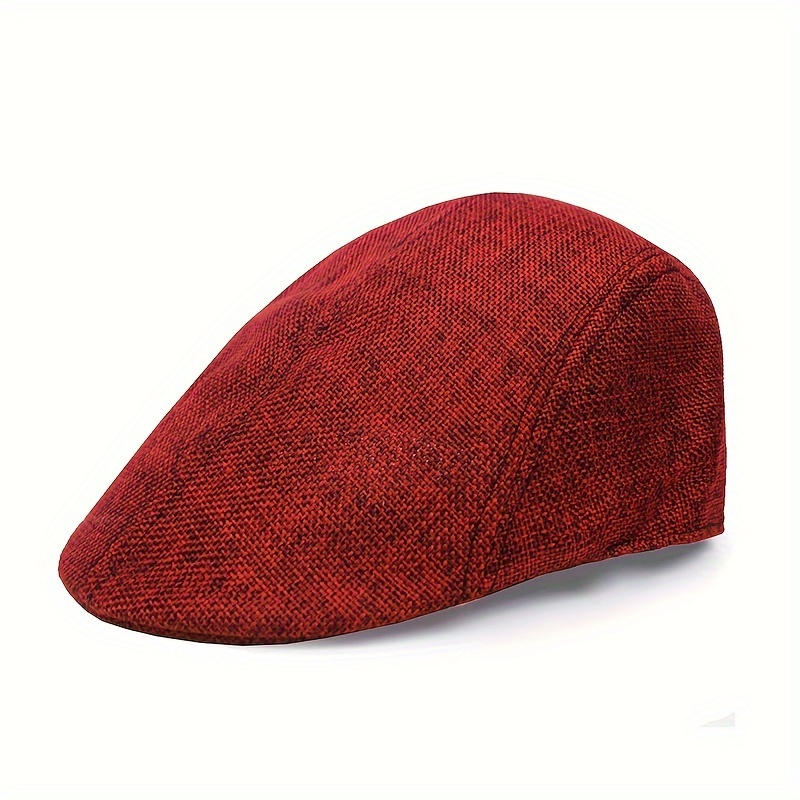 

Simple Casual Flat Cap For Women Solid Color Unisex Newsboy Hats For Men Classic Outdoor Ivy Hats