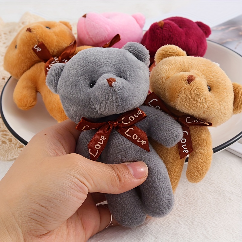 Animal Plush Keychains Cute Teddy Bear Plush Doll Siamese - Temu