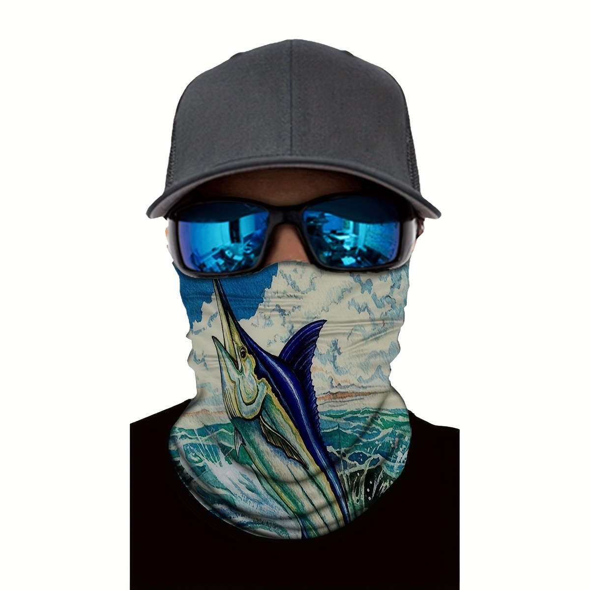 Tropical Fish Fishing Neck Gaiters, Outdoor Cycling Windproof Sun  Protection Face Mask Scarf