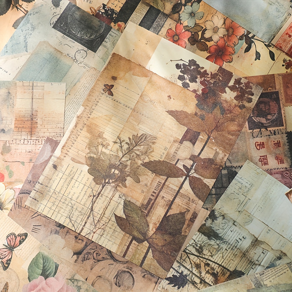 Vintage Landscape Scrapbook Paper 100 Different Patterns - Temu