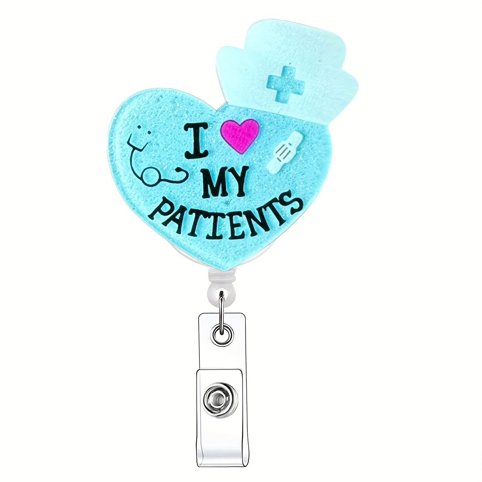 Stitch and angel Badge Reel, nurse accessories, valentines badge reel, badge  reel for nurse, valentines gift, cute …