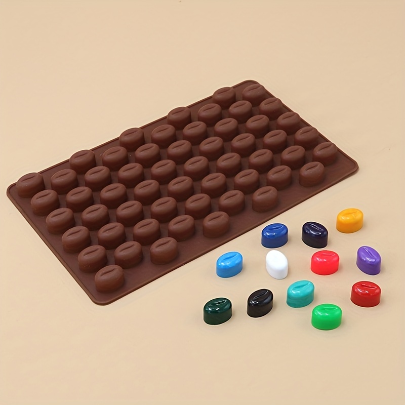 Mini Coffee Bean Shape Candy Mold For Chocolate And Cake - Temu