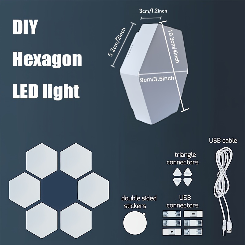 6/10/12 Pièces G4 Hexagone LED Panneaux Lumineux - Temu Belgium