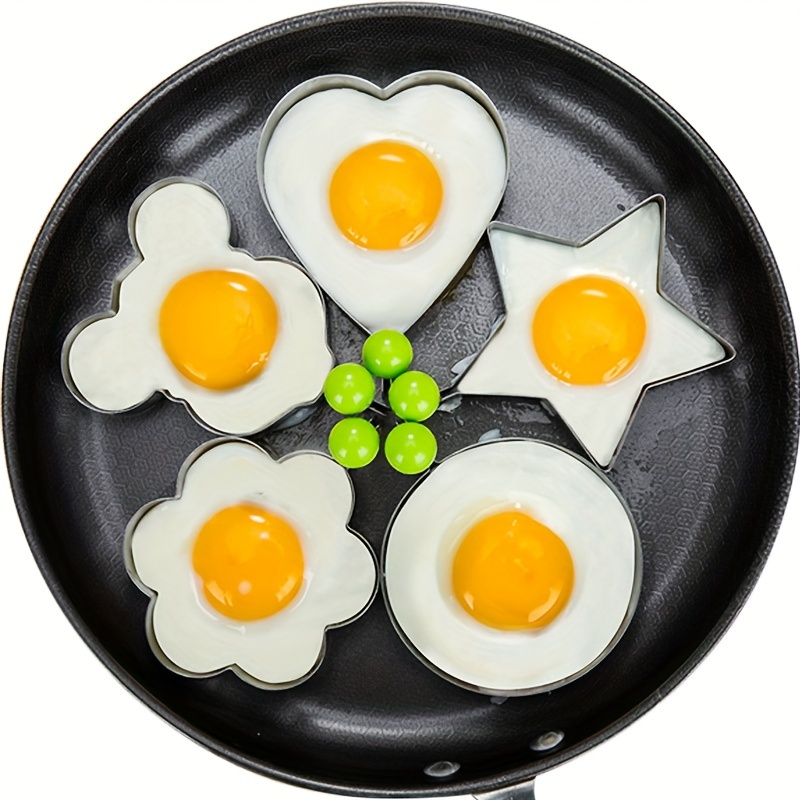 1-4PC Food Grade Silicone Egg Rings Egg Ring Mold for Cooking, Fried Egg  Rings#