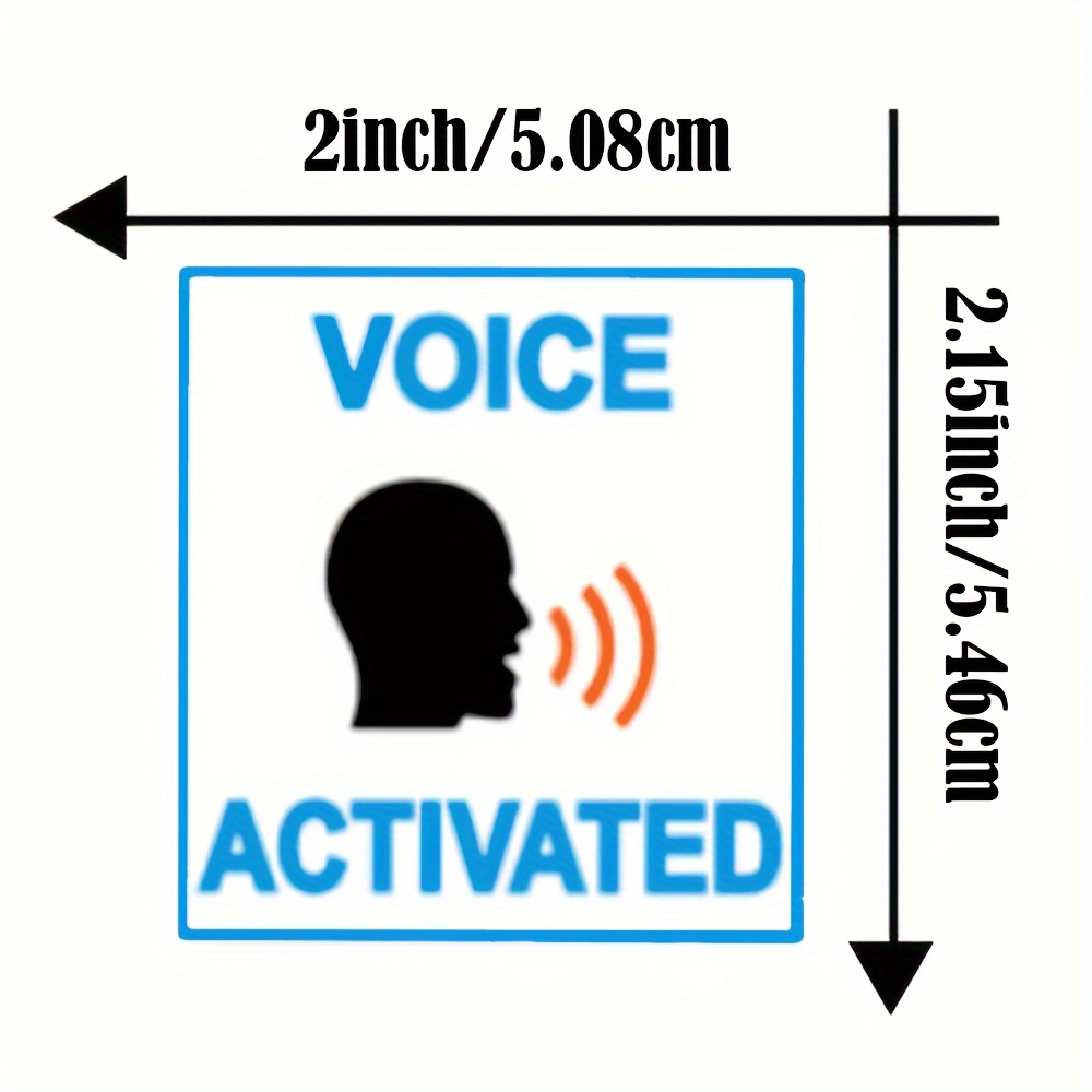 600 Pieces Fake Voice Motion & Clap Activated Sign Tags Prank Stickers