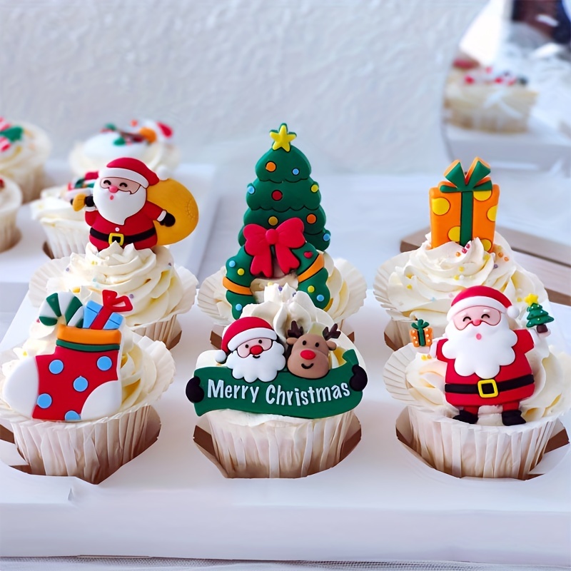 Têtes père Noël déco à pâtisserie chocolat blanc - Panier des Chefs