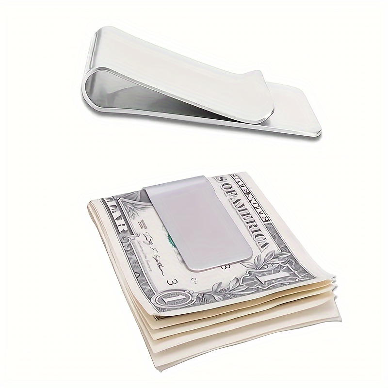 

1pc Men's Stainless Steel Money Clip Wallet, Mini Fashionable Minimalist Money Clip Wallet, Money Clip Portable Wallet
