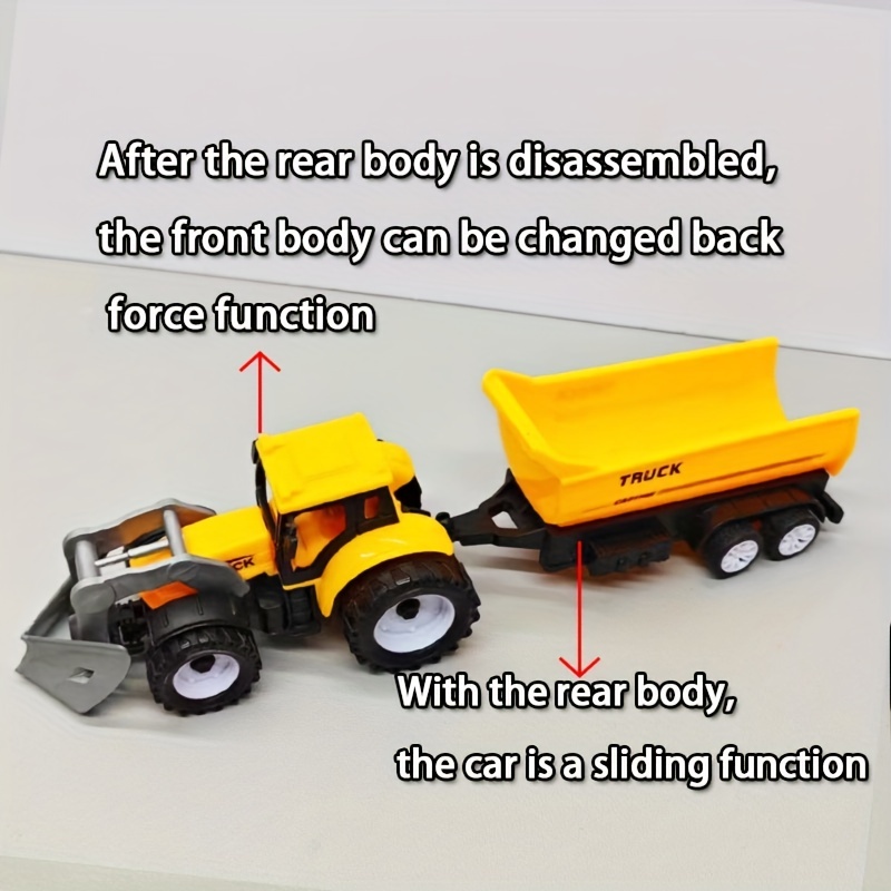 Children's Toy Dump Truck, Wood Hauler Set