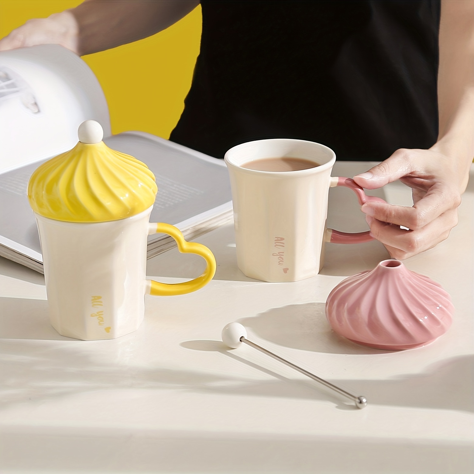 Ice Cream Coffee Cup, Ceramic Decoration Mug