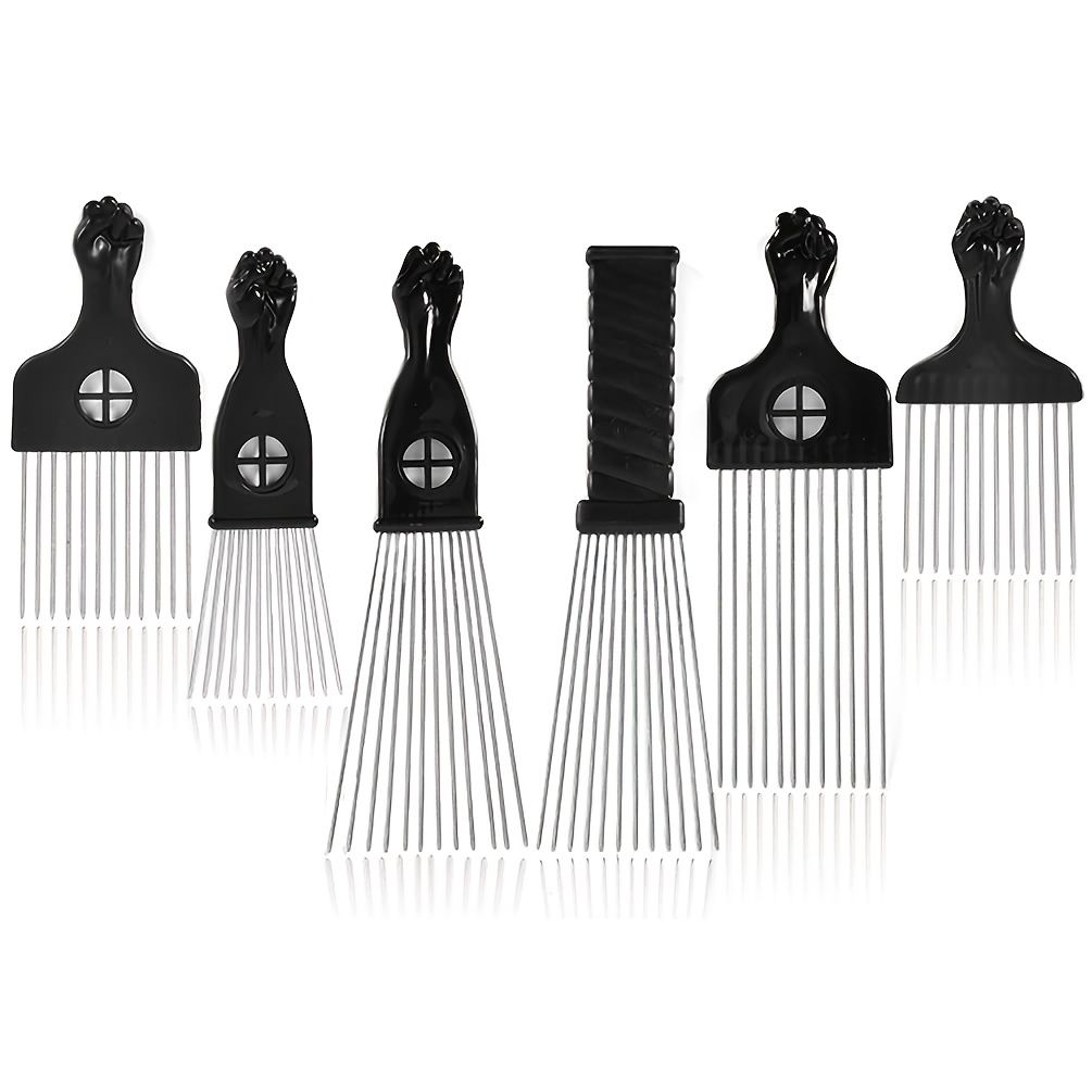 Afro Picks For Curly Hair 1 Pcs Metal Hair Pick For Afro Hair Afro Comb For Hair  Styling Hairdressing Tool Afro Hair Picks For Men Women | Today's Best  Daily Deals | Temu
