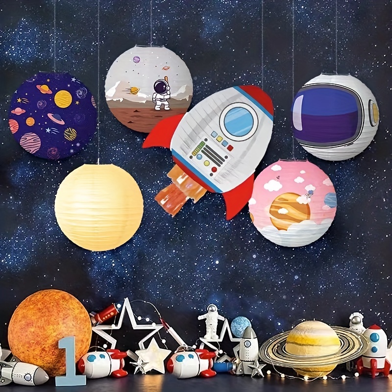 Planet Paper Lanterns Outer Space Party Decorations - Temu