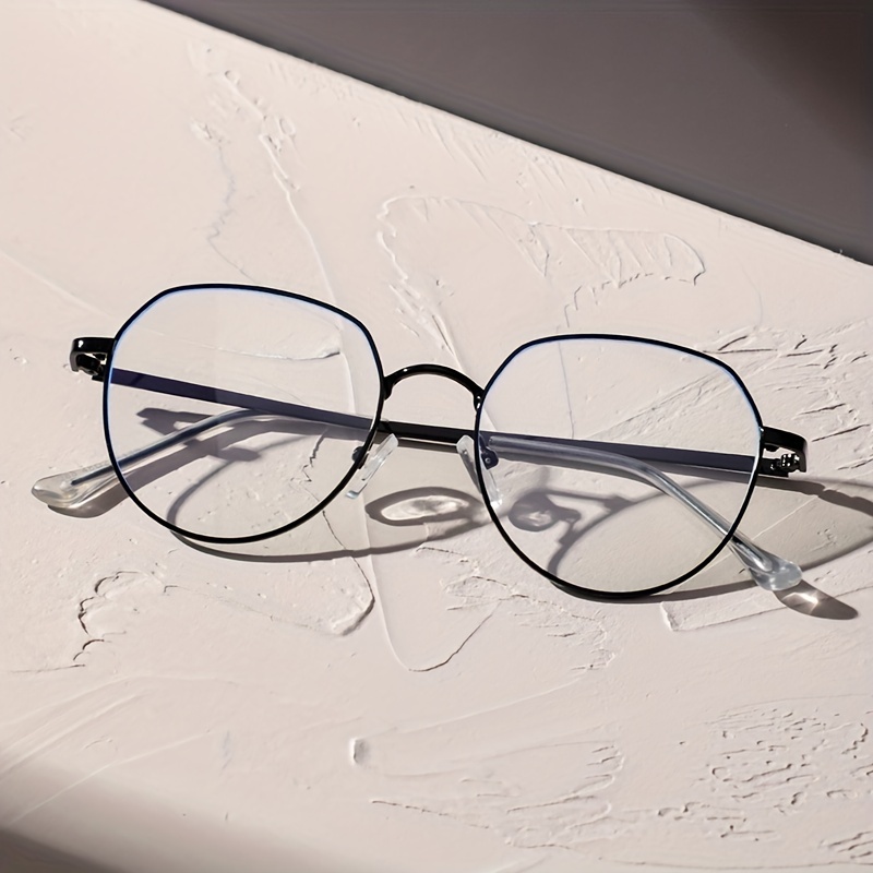 1pair Round Edge Face Repair Glasses