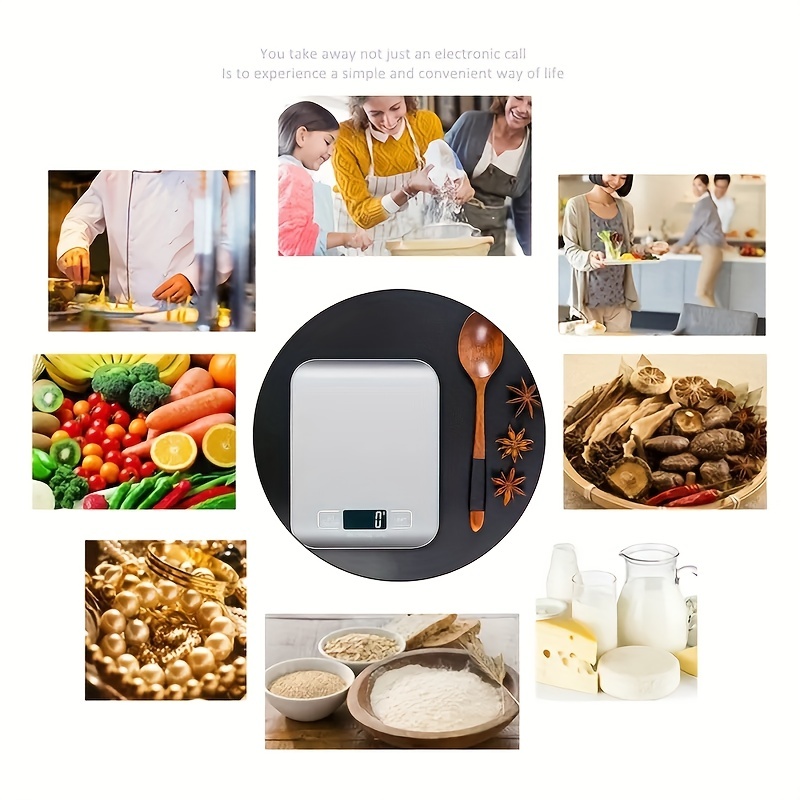 Supermarket Kitchen Scales Stainless Steel Weighing For Food - Temu