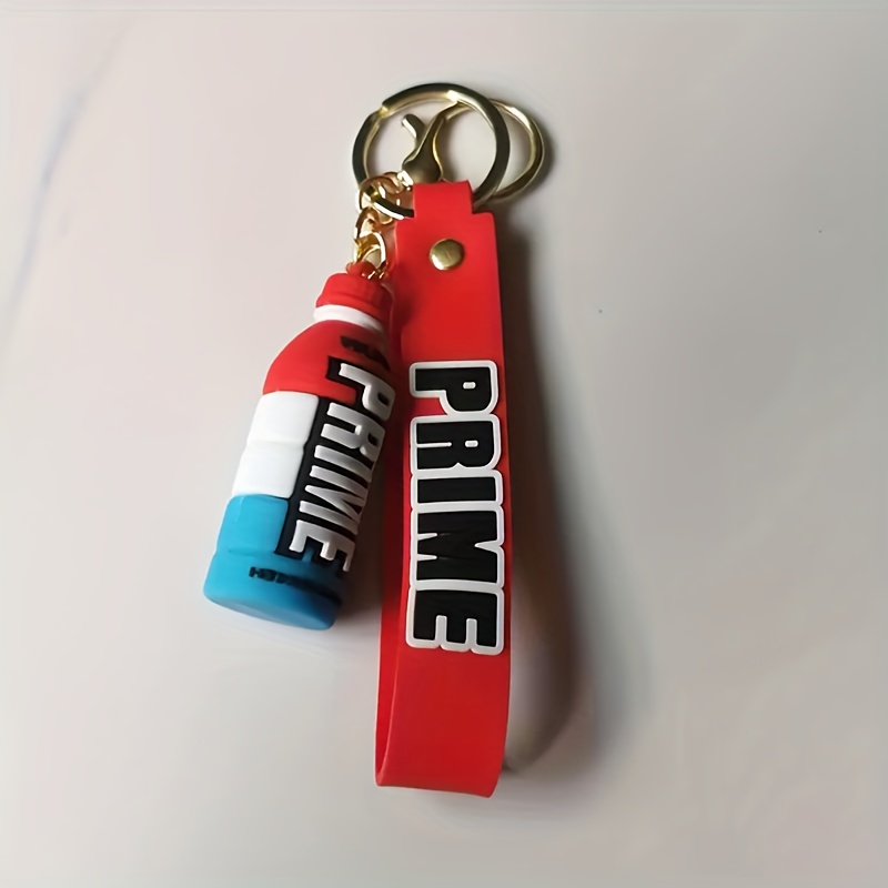 PVC Beverage Bottle Doll Key Chain, Car Keychain Pendant