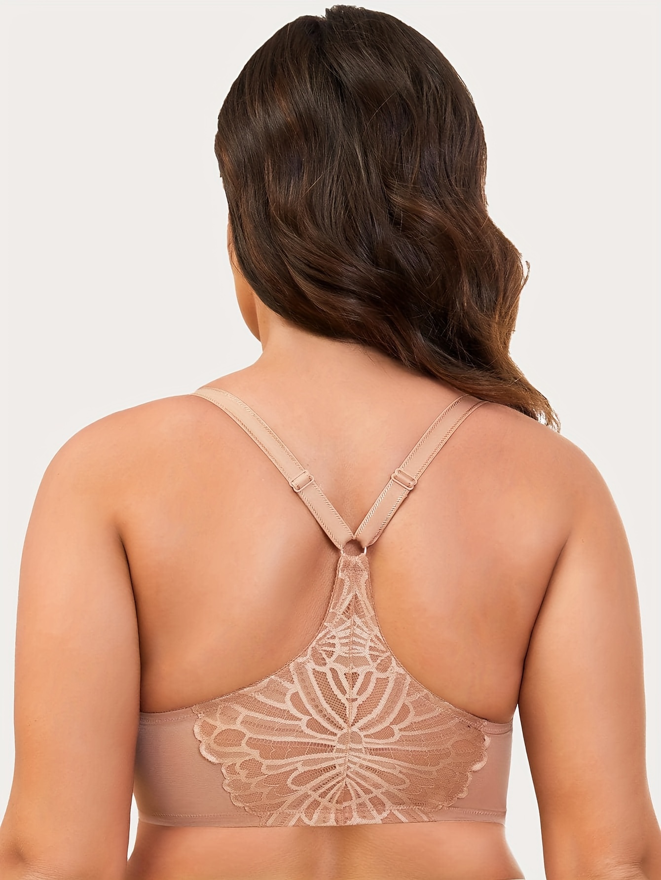 MELENECA Front Closure Bras for Women Sexy Lace Plus Size